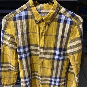 Authentic Burberry Check Shirt Men XS